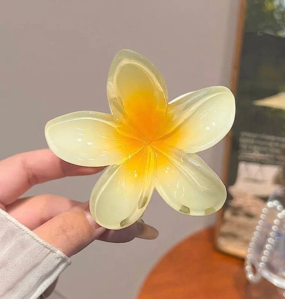 The Plumeria Flower Hair Claw