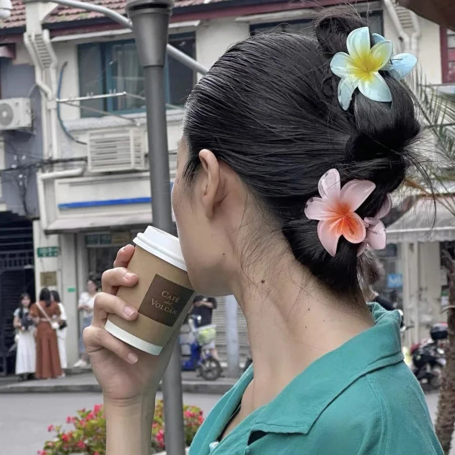 The Plumeria Flower Hair Claw